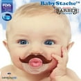 thumbnail image 2 of BabyStache Kissable Barber Pacifier, Brown, 2 of 2