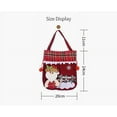 thumbnail image 2 of Christmas Gift Doll Bags, Santa Sack Drawstring Apple Bags with 3D Santa Snowman Reindeer Bear for Xmas Holiday Present (B), 2 of 6