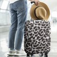 thumbnail image 2 of White and Black Of Leopard Print Luggage Cover Fashion Suitcase Cover Baggage Covers Fit 25-28 Inch Luggage (Go Travel), 2 of 5