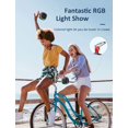 thumbnail image 2 of LENRUE F9 Bluetooth Speaker with RGB Lights, IPX7 Waterproof Shower Speaker, Wireless Portable Speaker with TWS, 24H Playtime, HD Sound for Pool Beach Bike Travel, 2 of 8
