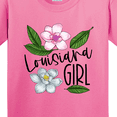 thumbnail image 4 of Inktastic Louisiana Girl Magnolia Flowers and Leaves Youth T-Shirt, 4 of 5
