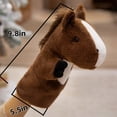 thumbnail image 7 of Creative Horse Stuffed Animal Plush Puppet，Soft Plush Puppet for Storytelling Role Playing Teaching, Easter Basket Mat, 7 of 7