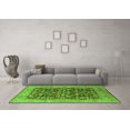 thumbnail image 3 of Ahgly Company Indoor Round Oriental Green Industrial Area Rugs, 7' Round, 3 of 4