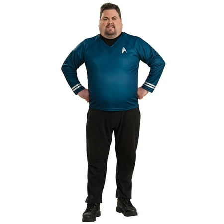 Star Trek (2009 Movie) Deluxe Shirt Adult Costume, Blue