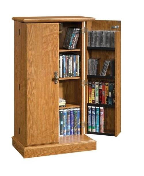 Orchard Hills Multimedia Storage Cabinet in Carolina Oak Finish