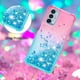 thumbnail image 4 of Funda para OnePlus Nord N200 5G Transparente con Brillos Carcasa Protectora Antigolpes con Glitter Brillante, 4 of 5