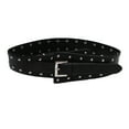 thumbnail image 1 of Nituyy Ceinture à Rivets Irrégulière pour Femmes, Ceinture Grand Ajustable en Cuir PU pour Robe, 1 of 6