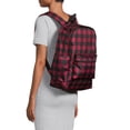 thumbnail image 2 of No Boundaries Women's Print Backpack Buffalo Plaid Red Black, 2 of 5