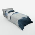 thumbnail image 2 of Ambesonne Nature Bedding Set 3 Pcs, Foggy Morning Mountain, Twin, Pale Blue, 2 of 2