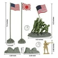 thumbnail image 4 of BMC WW2 Iwo Jima Plastic Army Men - Island, Tanks & Soldiers 72pc Playset, 4 of 5