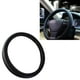 thumbnail image 3 of Protector para volante de coche, 38cm de diámetro, ajuste Universal, Protector de cuero Artificial para modificación, color negro, 3 of 11