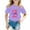 Purple, variant on Tiijoy Toddler Girls 2Nd Birthday T-Shirt Letter Print Short Sleeve T Shirt, Sizes 1-2T