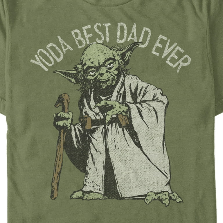 spiller mikrobølgeovn lustre Yoda Best Dad Ever Star Wars Father's Day T-Shirt-Small - Walmart.com