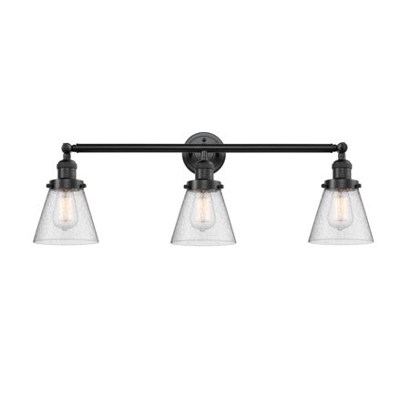 

Innovations Lighting 205-S Small Cone Cone 3 Light 30 Wide Commercial Vanity Light -