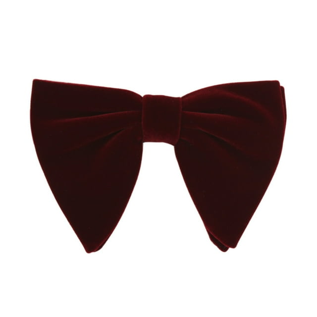 Minnieouse Pajarita de terciopelo coral preatada con hebilla para bodas y cenas que no se desprende Accesorios de disfraces F