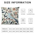 thumbnail image 5 of Leisuo  Cute Bird Throw Pillow Covers, Farmhouse Decorative Accent Pillowcase, Square Floral Cushion Covers, Lumbar Pillow for Car Living Room Bedroom Home Decor Art, 5 of 5