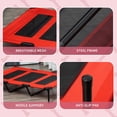thumbnail image 6 of Pawhut 48" x 36" Elevated Folding Dog Cot Cooling Summer Pet Bed, Red, 6 of 11