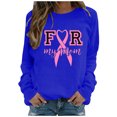 thumbnail image 2 of Qiopertar Mode Femmes T-Shirt à Manches Longues Col Rond Imprimé Chandail en Molleton Blouse Hauts Liquidation Livraison Gratuite à Moins de 5$ jusqu'à 90 % de Réduction, 2 of 5
