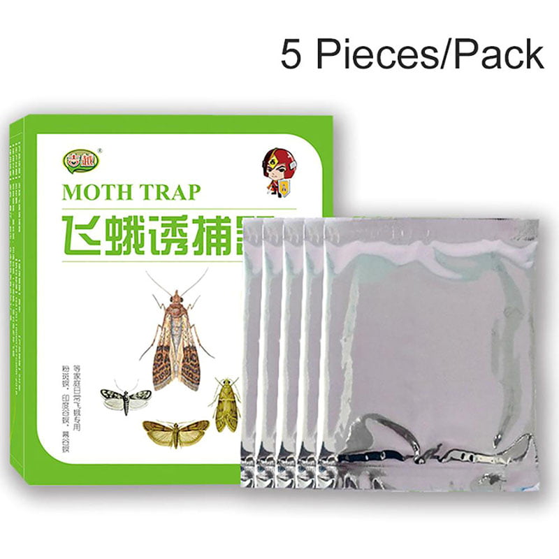 5pcs/pack Pantry Kitchen Food Moth Pheromone Attractant Moth Killer Moth TrJB 