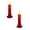 Red, variant on Battery Operated Window Candles, LED Taper Candlesticks with Flickering Flame & Holder, Flameless Christmas Halloween Decor, 2 Pack Cordless Electric Candles for Home