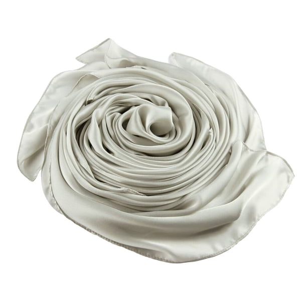 Sonducket Bufanda de mujer bloqueador solar chal de playa de seda elegante pañuelo para el cuello cubierta de ropa accesorio hermoso para exteriores gris Type3 NO3 Sonducket AP009498-10