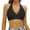 Black, variant on Women's Bikini Top V Neck Triangle Top Women Halter Bikini Top - Padded Swimsuit Top V Neck Bathing Suit Tops Only