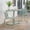 Green + Iron+3, variant on Green 3 Piece Santa Monica Iron Outdoor Bistro Set with Oval Table and Chairs for Patio Garden Backyard