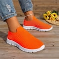 thumbnail image 7 of Domzle Walking Shoes Women Slip on Sneaker Non Slip Work Arch Support Tennis Plantar Fasciitis Orthopedic Breathable Mesh Comfortable Ladies Nursing Orange 37, 7 of 7