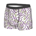 thumbnail image 5 of Goofa Lavender Flowers Printed Men's Boxer Briefs Underwear, Moisture-Wicking Underwear, Trunk,Soft and Breathable Cotton Underwear-X-Large, 5 of 9