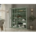 thumbnail image 3 of 100% Solid Wood 48.5" Pantry China Cabinet with Clear Glass Doors and Adjustable Shelves, 3 of 6