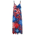 thumbnail image 4 of 4th of July Design Sleeveless Dress Woman Fashion Long Dresses Women's Summer Suit Dress 2025, 4 of 7