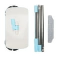 thumbnail image 2 of 2 in 1 Handheld Floor Sweeper, Stainless Steel 180 Degree Rotating Hand Push Floor Mopping Carpet Sweeping Cleaner for Hardwood Marble Tile Ceramic Scraps Paper, 2 of 7