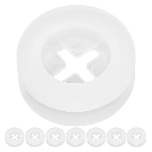 Worgeous 8pcs Silicone Straw Hole Plugs for Lids Jar Lid Straw Plugs Drink Straw Plug Reusable Straws Hole Grommets for Home Offices