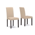 thumbnail image 2 of Baxton Studio Andrew Contemporary Espresso Wood Beige Fabric 5 PC Dining Set, 2 of 5