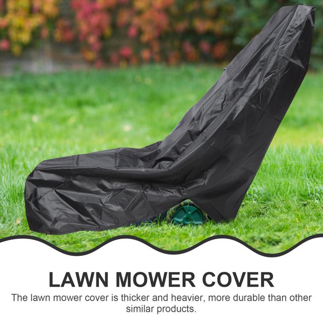 TEHAUX Lawn Mower Cover Push Mower Protector For Outdoor Use Durable And Space Saving Design