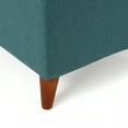 thumbnail image 4 of Noble House Haden Teal Fabric Storage Ottoman, 4 of 10