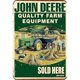thumbnail image 1 of Placa de metal de hierro John Deere Farm Machine Pintura rectangular Arte de la pared 30x40cm, 1 of 9