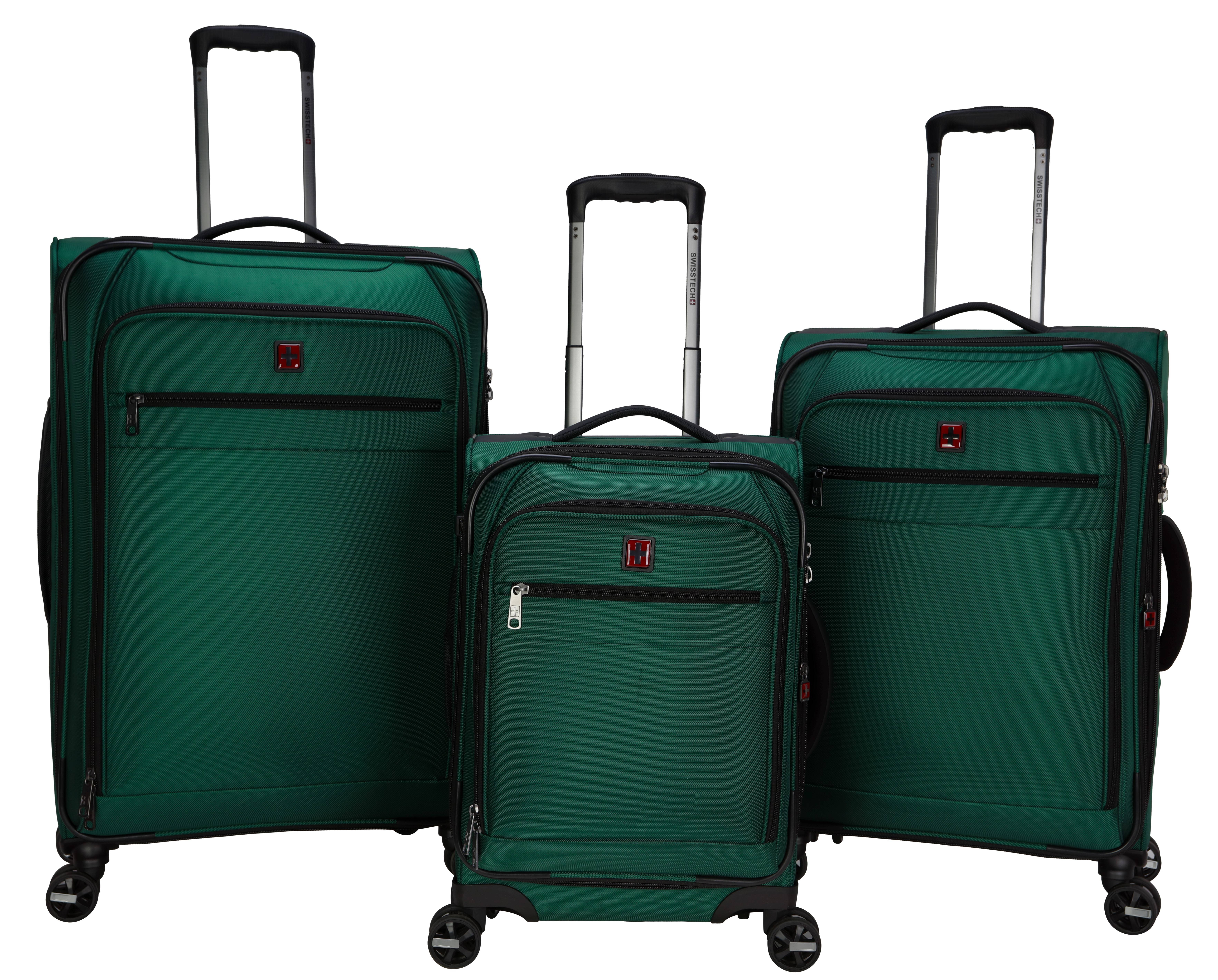 Swiss Tech 20" Softside Carry-on Luggage, Green