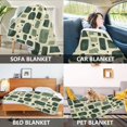 thumbnail image 2 of Yayeee Throw Blanket for Couch Soft Warm 50" x 60" Sofa Chair Bed Decoration, Green Geometric, 2 of 7