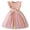 Pink, variant on Girls Ruffle Sleeve Princess Dress Gradient Tulle Dress Satin Bow Waist Dress Birthday Party Pageant Dress Flowy A Line Silhouette Dress For Girls Blue 2Y