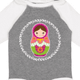 thumbnail image 4 of Inktastic Matryoshka Russian Cute Pink Nesting Doll Girls Long Sleeve Baby Bodysuit, 4 of 5