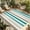 Brown Teal, variant on Teal Brown Striped Outdoor Rug for Patio/Deck/Porch, Non-Slip Large Area Rug 3 x 5 Ft, Farmhouse Stripes Simple Art Indoor Outdoor Rugs Washable Area Rugs, Reversible Camping Rug Carpet Runner