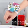 thumbnail image 2 of Wrist Pin Cushions Sewing Needle Cushion Holder Band Wearable Pincushions for Removable Tray Built in Pin Cushion Notions Package Wrist Belt Decoration#1, 2 of 7