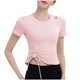 thumbnail image 2 of mfyjkho Tops De Moda Para Mujer, Blusa Informal De Verano Con Capucha Y Manga Corta De Color Liso Para Mujer Tops De Gimnasio Para Mujer Xl, 2 of 3