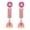 Pink, variant on Indian Jewelry Bollywood Antique Crystal Kundan Big Dangle Jhumka Earringsfor Women