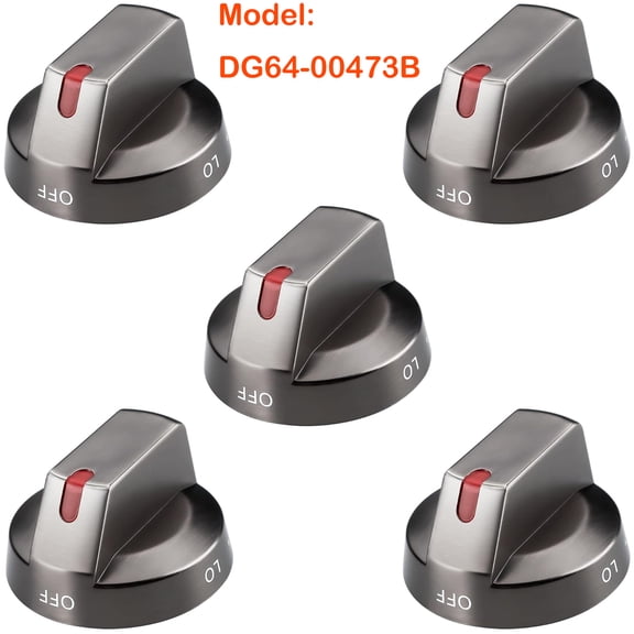Gas Stove Knobs DG64-00473B Replacement Compatible with Samsung, Replace NX58M6850SG NX58H5600SS NX58H5650WS NX58J7750SS