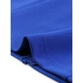 thumbnail image 5 of Unique Bargains Women 3/4 Sleeve Sweetheart Neck Slim Fit Work Pencil Midi Dress S Royal Blue, 5 of 6