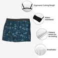 thumbnail image 3 of Sikiie Rose Flowers Print Men's Boxer Briefs, Elastic Waistband Boxer Briefs Leggings-Small, 3 of 5