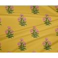 thumbnail image 4 of oneOone Polyester Lycra Yellow Fabric Stripe & Floral Block Diy Clothing Quilting Fabric Print Fabric By Yard 56 Inch Wide, 4 of 4