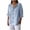 Light Blue, variant on Crunowin Women’s Linen Button Shirts, Lace Trim 3/4 Sleeve V-Neck Casual Top Gray L
